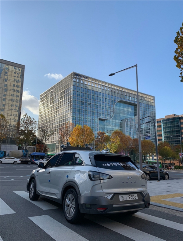 현대차 자율주행차량(수소전기차)